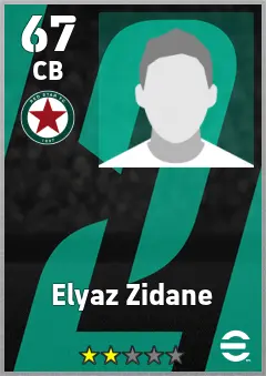 Elyaz Zidane eFootball 2026 player card, 67 OVR CB