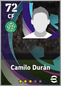 Camilo Duran eFootball 2026 player card, 72 OVR CF