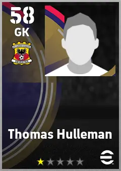 Thomas Hulleman eFootball 2026 player card, 58 OVR GK