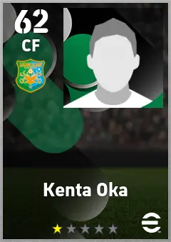 Kenta Oka eFootball 2026 player card, 62 OVR CF