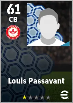 Louis Passavant eFootball 2026 player card, 61 OVR CB
