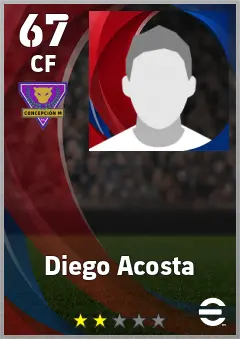 Diego Acosta eFootball 2026 player card, 67 OVR CF