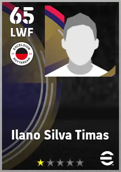 Ilano Silva Timas eFootball 2026 player card, 65 OVR LWF