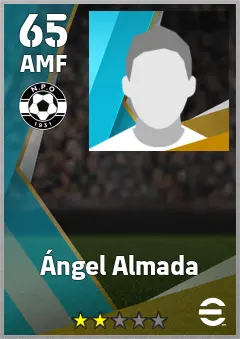 Angel Almada eFootball 2026 player card, 65 OVR AMF