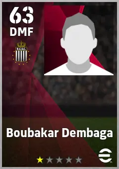 Boubakar Dembaga eFootball 2026 player card, 63 OVR DMF