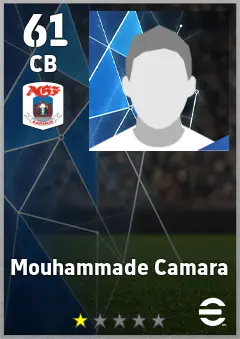 Mouhammade Camara eFootball 2026 player card, 61 OVR CB