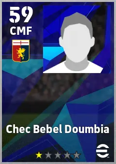 Chec Bebel Doumbia eFootball 2026 player card, 59 OVR CMF