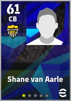 Shane van Aarle eFootball 2026 player card, 61 OVR CB