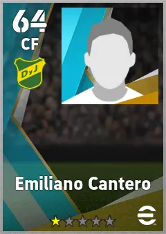 Emiliano Cantero eFootball 2026 player card, 64 OVR CF