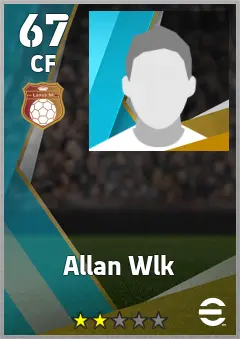 Allan Wlk eFootball 2026 player card, 67 OVR CF