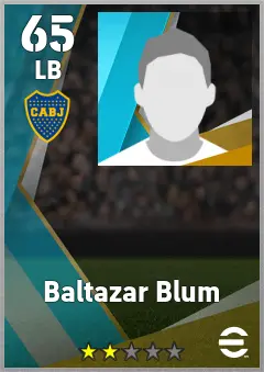 Baltazar Blum eFootball 2026 player card, 65 OVR LB