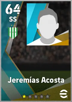 Jeremias Acosta eFootball 2026 player card, 64 OVR SS
