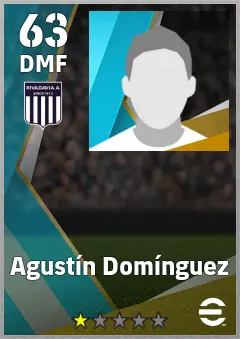 Agustin Dominguez eFootball 2026 player card, 63 OVR DMF