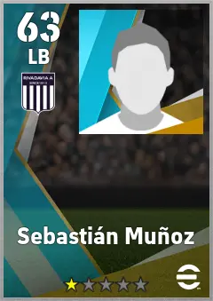 Sebastian Munoz eFootball 2026 player card, 63 OVR LB