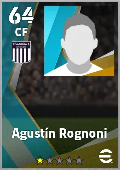 Agustin Rognoni eFootball 2026 player card, 64 OVR CF