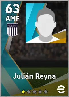 Julian Reyna eFootball 2026 player card, 63 OVR AMF