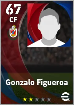 Gonzalo Figueroa eFootball 2026 player card, 67 OVR CF