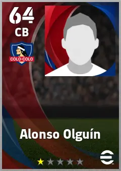 Alonso Olguin eFootball 2026 player card, 64 OVR CB