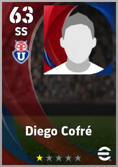 Diego Cofre eFootball 2026 player card, 63 OVR SS