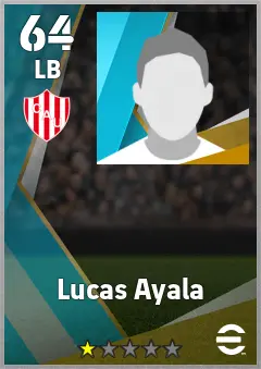 Lucas Ayala eFootball 2026 player card, 64 OVR LB