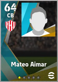 Mateo Aimar eFootball 2026 player card, 64 OVR CB