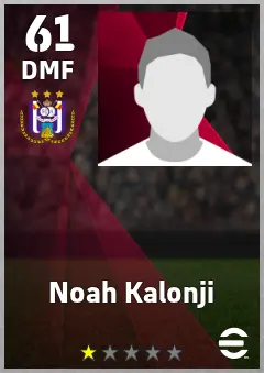Noah Kalonji eFootball 2026 player card, 61 OVR DMF