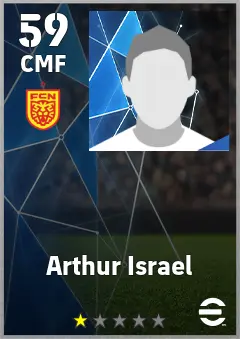 Arthur Israel eFootball 2026 player card, 59 OVR CMF