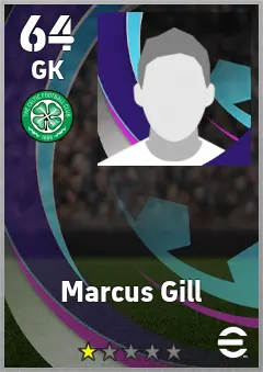 Marcus Gill eFootball 2026 player card, 64 OVR GK