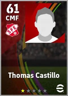 Thomas Castillo eFootball 2026 player card, 61 OVR CMF