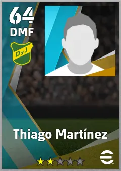 Thiago Martinez eFootball 2026 player card, 64 OVR DMF