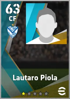 Lautaro Piola eFootball 2026 player card, 63 OVR CF