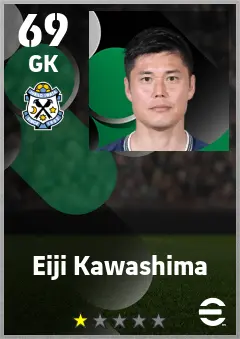 Eiji Kawashima eFootball 2026 player card — 69 OVR GK