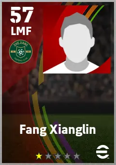 Fang Xianglin eFootball 2026 player card — 57 OVR LMF