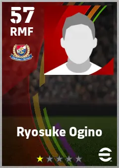 Ryosuke Ogino eFootball 2026 player card — 57 OVR RMF