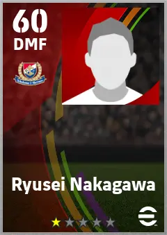 Ryusei Nakagawa eFootball 2026 player card — 60 OVR DMF