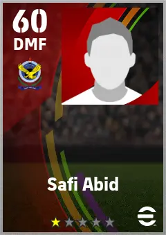 Safi Abid eFootball 2026 player card — 60 OVR DMF