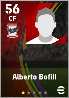 Alberto Bofill eFootball 2026 player card — 56 OVR CF