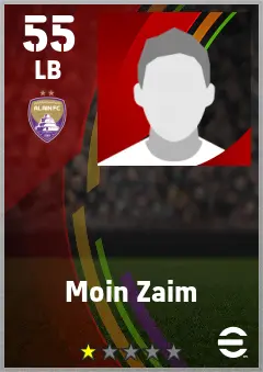 Moin Zaim eFootball 2026 player card — 55 OVR LB