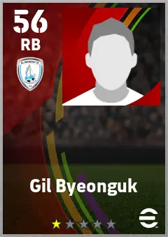 Gil Byeonguk eFootball 2026 player card — 56 OVR RB