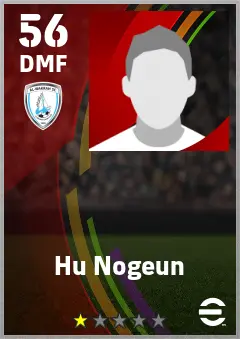 Hu Nogeun eFootball 2026 player card — 56 OVR DMF