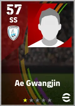 Ae Gwangjin eFootball 2026 player card — 57 OVR SS