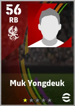 Muk Yongdeuk eFootball 2026 player card — 56 OVR RB