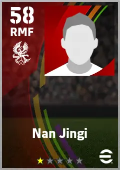 Nan Jingi eFootball 2026 player card — 58 OVR RMF