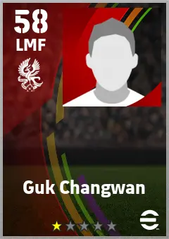 Guk Changwan eFootball 2026 player card — 58 OVR LMF