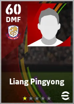 Liang Pingyong eFootball 2026 player card — 60 OVR DMF