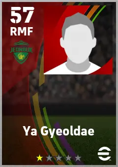 Ya Gyeoldae eFootball 2026 player card — 57 OVR RMF