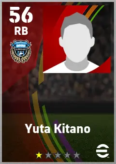 Yuta Kitano eFootball 2026 player card — 56 OVR RB