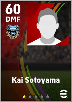 Kai Sotoyama eFootball 2026 player card — 60 OVR DMF
