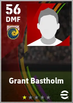 Grant Bastholm eFootball 2026 player card — 56 OVR DMF