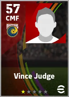 Vince Judge eFootball 2026 player card — 57 OVR CMF
